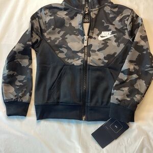 Nike Kids Camo Black Puffer Jacket